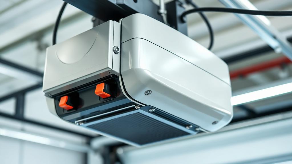 Garage door opener motor unit with limit switch adjustment controls